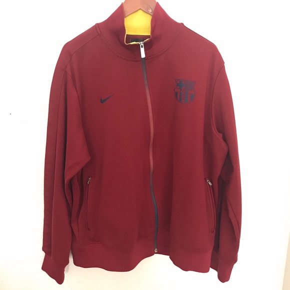 Nike Other - Nike Barcelona Burgundy Track Full Zip Jacket